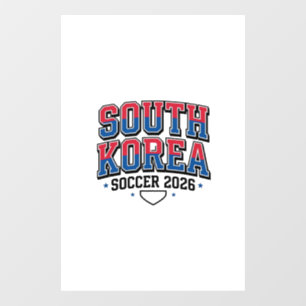 Vinilos Para Cristales Fútbol Corea del Sur 2026 Fútbol Negrita País Tipo