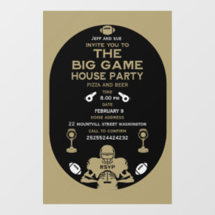 Vinilos Para Cristales Fútbol El Fiesta de Big Game TV Watch