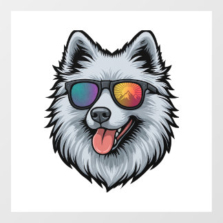 Vinilos Para Cristales Gafas de sol para perros Montaña Reflejo de la pue