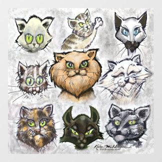 Vinilos Para Cristales Gatos