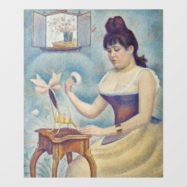Vinilos Para Cristales Georges Seurat - Joven entregándose (Hoja)