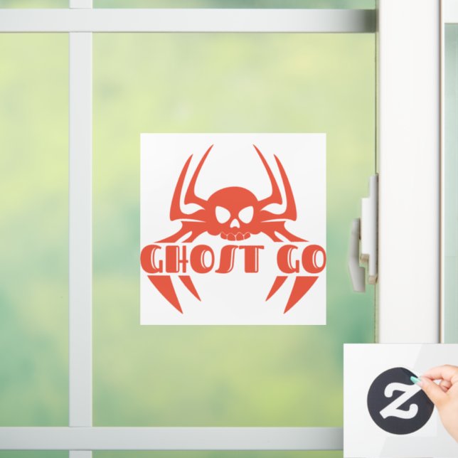 Vinilos Para Cristales Ghost Go Spooky Season (Hogar)