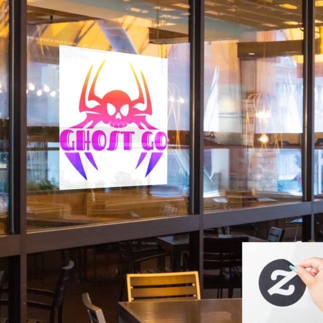 Vinilos Para Cristales Ghost Go Spooky Season (ventana del restaurante)