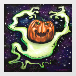 Vinilos Para Cristales Ghostly Pumpkin