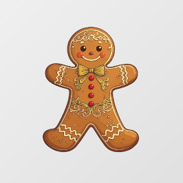 Vinilos Para Cristales Gingerbread Man Cookies Cute Christmas