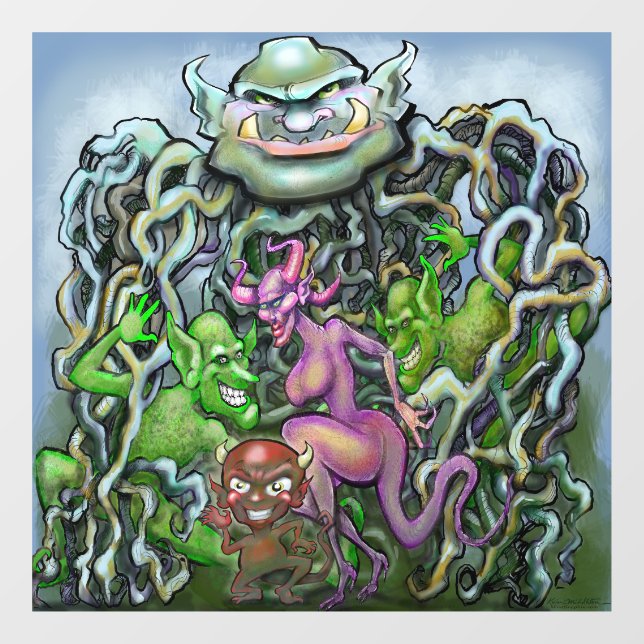 Vinilos Para Cristales Goblins (Hoja)