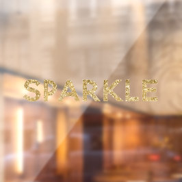 Vinilos Para Cristales Gold Glam Purpurina Sparkle