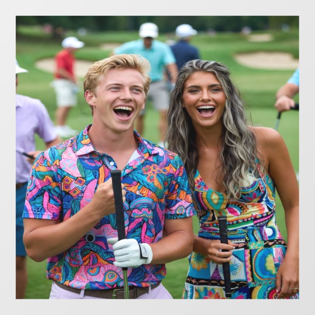 Vinilos Para Cristales Golf Photo Customize Personalize (Hoja)