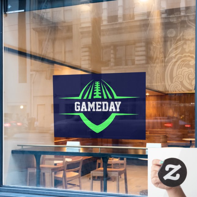 Vinilos Para Cristales Grabación de la ventana de fútbol (Ventana de cafetería)