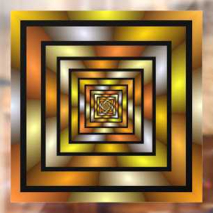 Vinilos Para Cristales Gráfica trippy colorida de túnel luminoso