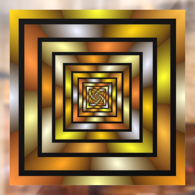 Vinilos Para Cristales Gráfica trippy colorida de túnel luminoso (Hoja 2)