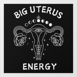 Vinilos Para Cristales Gran feminista de energía de Uterus