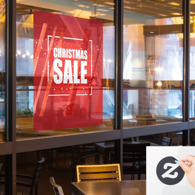 Vinilos Para Cristales Grandes NAVIDADES rojos VENTA Ventana Cling (ventana del restaurante)