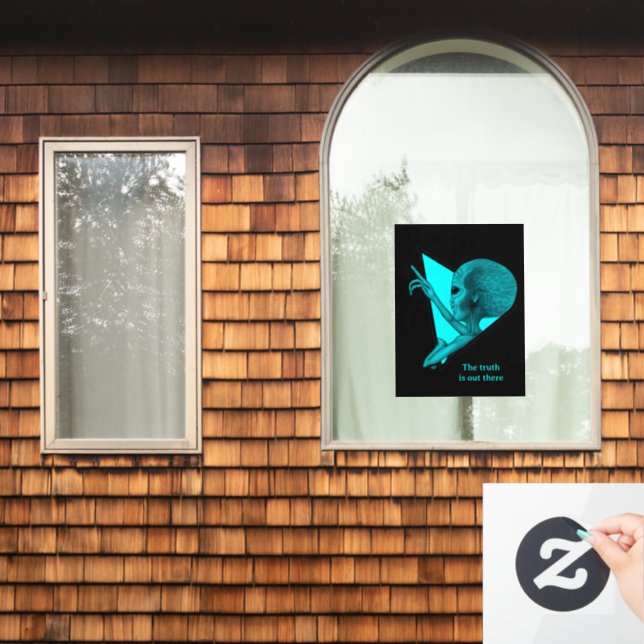 Vinilos Para Cristales Grey Alien, la verdad está ahí fuera (Ventana de inicio)