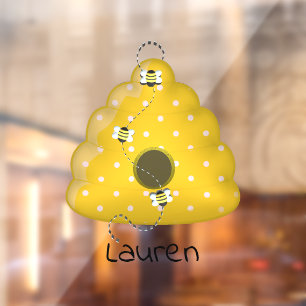 Vinilos Para Cristales Guay de Bee con Bee Hive personalizado