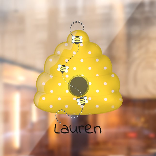 Vinilos Para Cristales Guay de Bee con Bee Hive personalizado (Hoja 2)