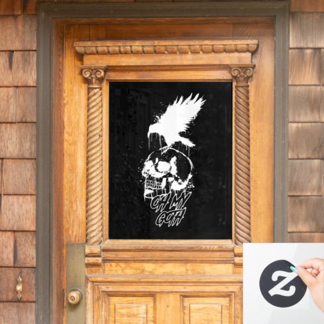 Vinilos Para Cristales Guay Oh mi Gótico Gothic Metalizado (Puerta de casa)