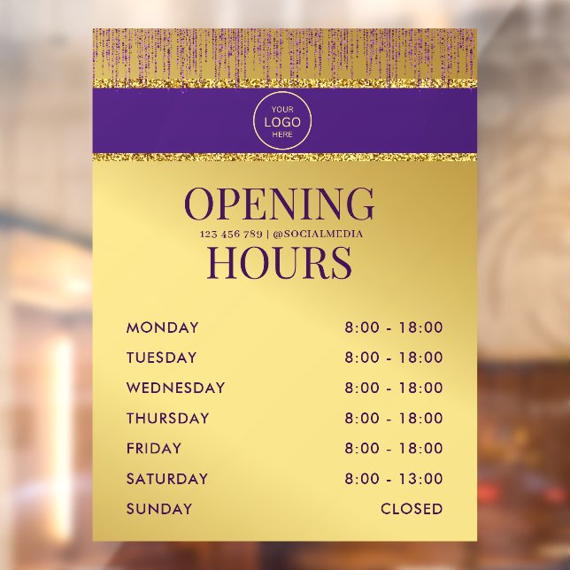 Vinilos Para Cristales Guión de firma holográfica moderno brillo dorado (Hoja 2)