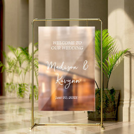 Vinilos Para Cristales Guión de Rótulo Decal de bienvenida de Boda modern