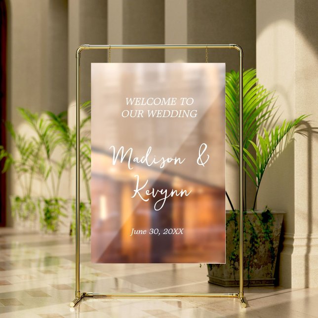 Vinilos Para Cristales Guión de Rótulo Decal de bienvenida de Boda modern (Subido por el creador)