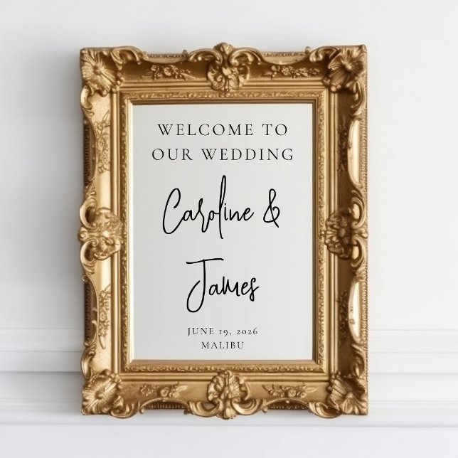 Vinilos Para Cristales Guión de Rótulo Decal de bienvenida de Boda modern (Subido por el creador)
