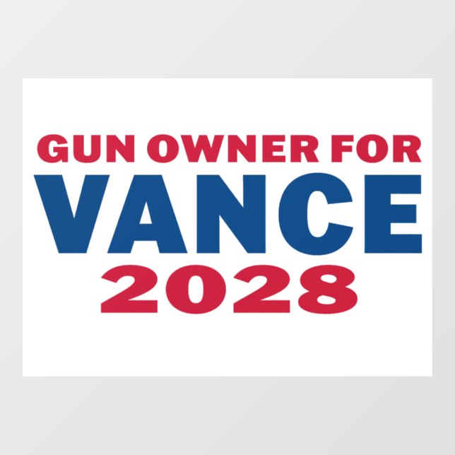 Vinilos Para Cristales Gun Owner for Vance 2028 (Hoja)