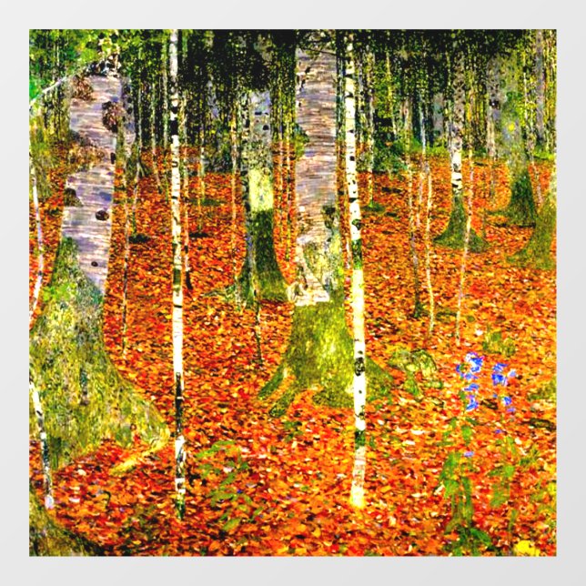 Vinilos Para Cristales Gustav Klimt Birch Trees (Hoja)