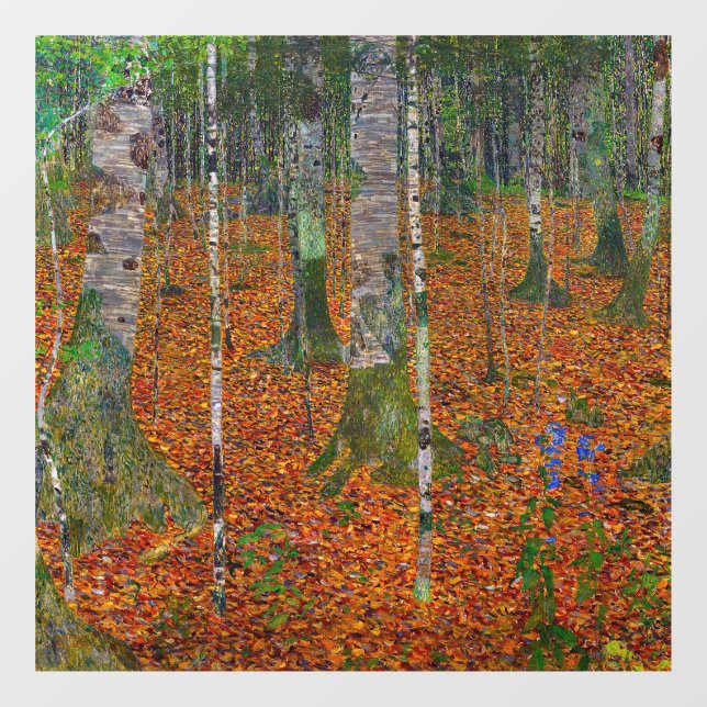 Vinilos Para Cristales Gustav Klimt - Birch Wood (Hoja)
