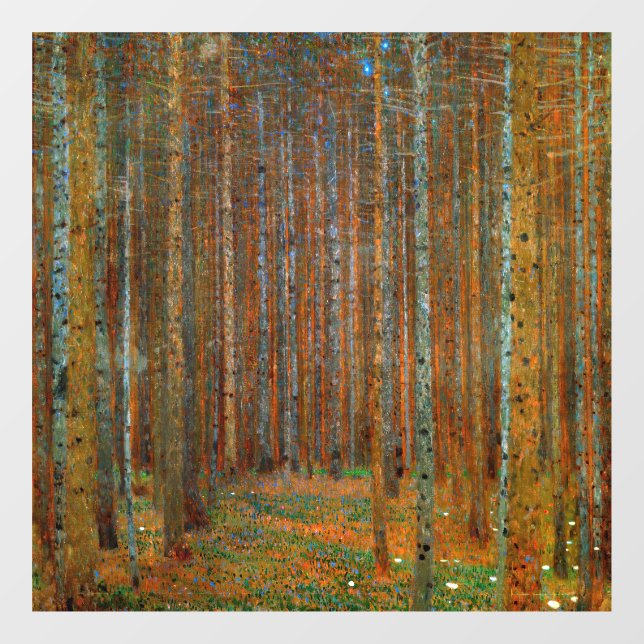 Vinilos Para Cristales Gustav Klimt - Bosque Pino de Tannenwald (Hoja)