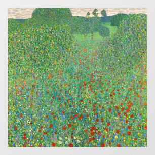 Vinilos Para Cristales Gustav Klimt - Campo de amapola