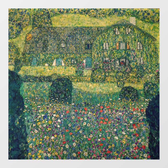 Vinilos Para Cristales Gustav Klimt - Casa de campo del artista (Hoja)