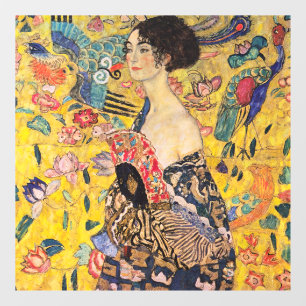 Vinilos Para Cristales Gustav Klimt - Dama de fans