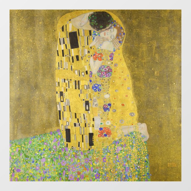 Vinilos Para Cristales Gustav Klimt - El beso (Hoja)