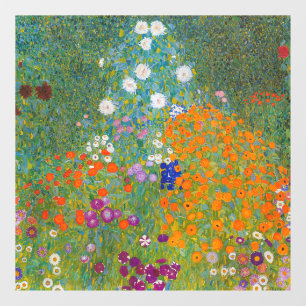 Vinilos Para Cristales Gustav Klimt - Jardín de flores