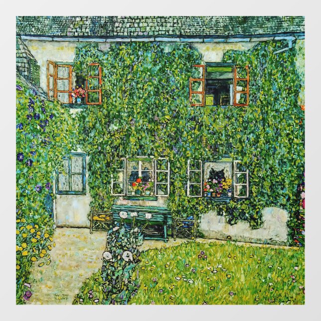 Vinilos Para Cristales Gustav Klimt - La Casa de la Guardia (Hoja)