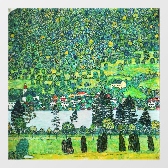 Vinilos Para Cristales Gustav Klimt - Pendiente de montaña en Unterach (Hoja)