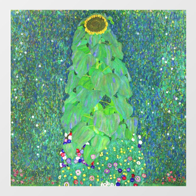 Vinilos Para Cristales Gustav Klimt Sunflower (Hoja)
