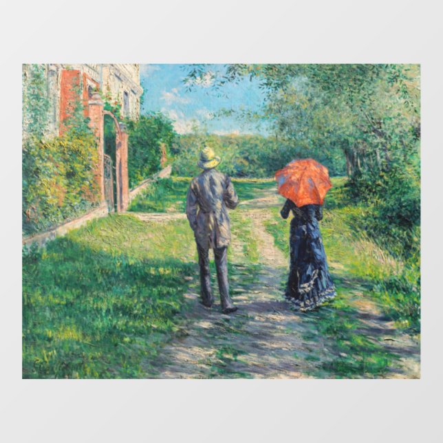Vinilos Para Cristales Gustave Caillebotte - El Camino Alto (Hoja)