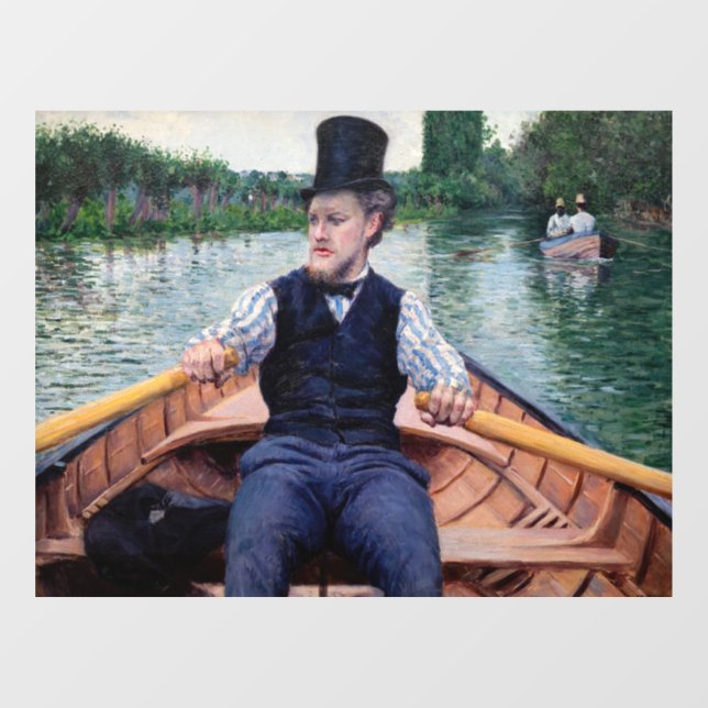 Vinilos Para Cristales Gustave Caillebotte - Fiesta en bote (Hoja)