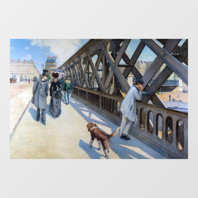 Vinilos Para Cristales Gustave Caillebotte - Le Pont de l'Europe (Hoja)
