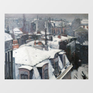 Vinilos Para Cristales Gustave Caillebotte - Techos en la nieve
