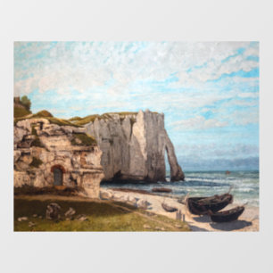 Vinilos Para Cristales Gustave Courbet - Acantilados en Etretat después d