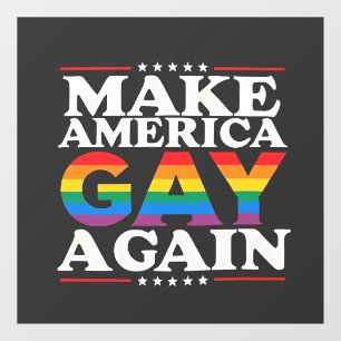 Vinilos Para Cristales Hacer a Estados Unidos gay de nuevo mes de orgullo