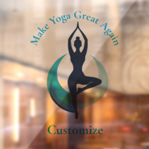 Vinilos Para Cristales Hacer que el yoga sea grande de nuevo Thunder_Cove