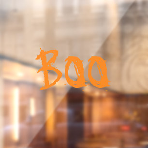 Vinilos Para Cristales Halloween Boo naranja personalizado texto decoraci