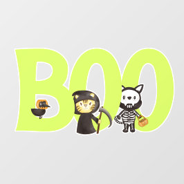 Vinilos Para Cristales Halloween cutáneo de brote de animales