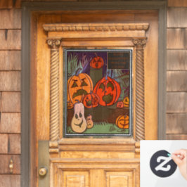 Vinilos Para Cristales Halloween de Gourds