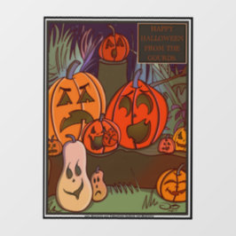 Vinilos Para Cristales Halloween de Gourds