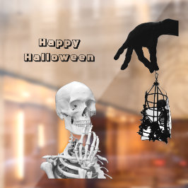 Vinilos Para Cristales Halloween Halloween Ventana Skeleton
