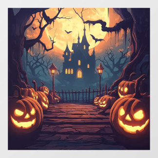 Vinilos Para Cristales Halloween Hauned Window Cling